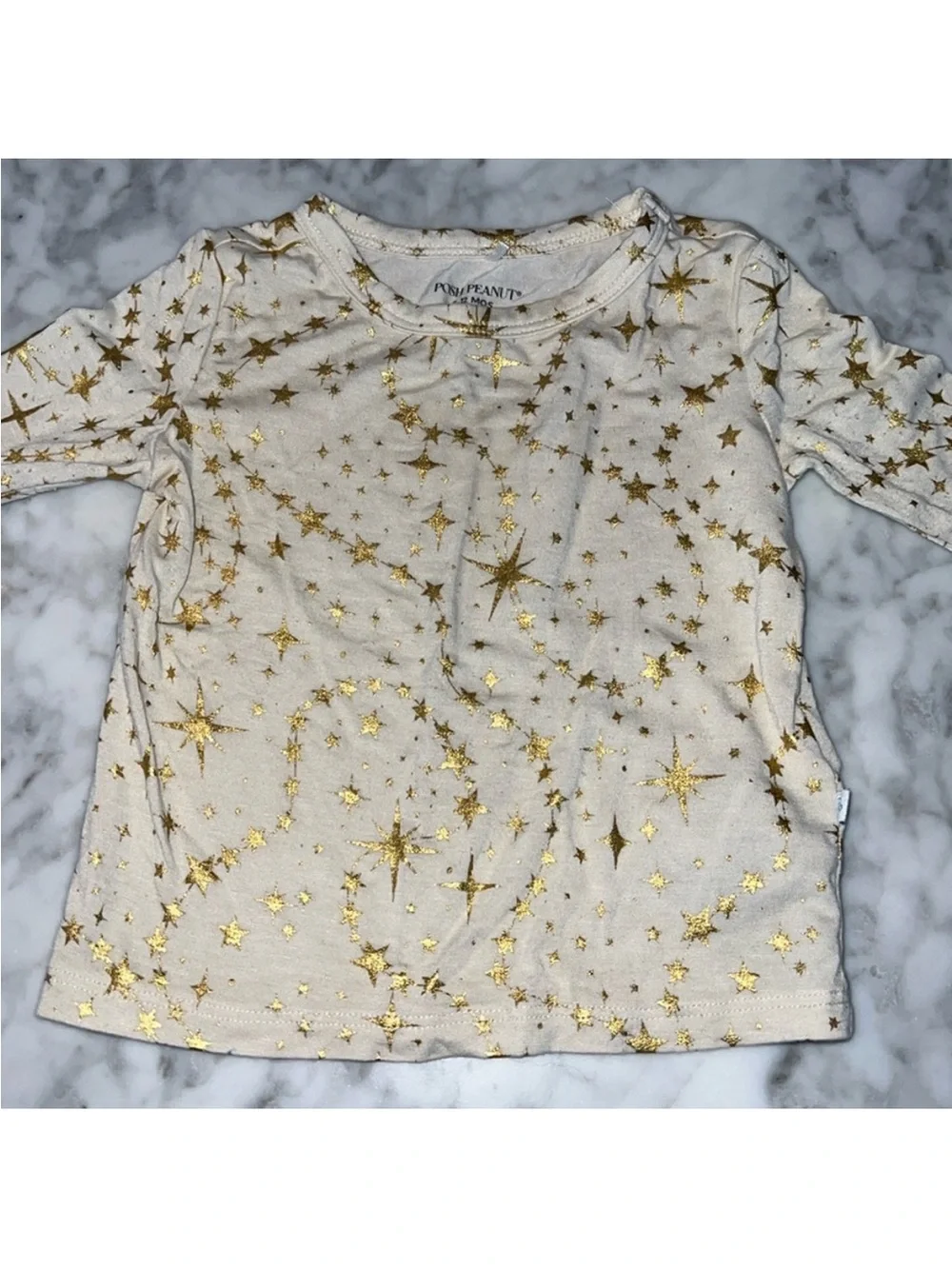 Posh Peanut Gold Star set 6-12 months
